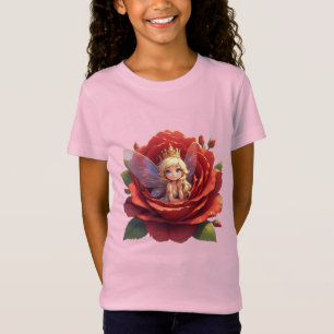 🌹 Princesa Hada Gráfica Camiseta Para Niñas 🧚