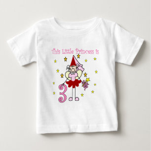Princesa Hada Tercer Camisetas de Cumpleaños y Reg