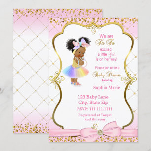 Princesa invitación a la ducha de bebé