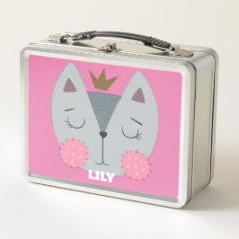 Princesa Kitty Personalizar Metalizado en Lunchbox