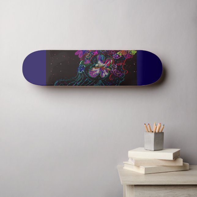 Princesa Mariposa Skateboard (Arte de pared (horz))