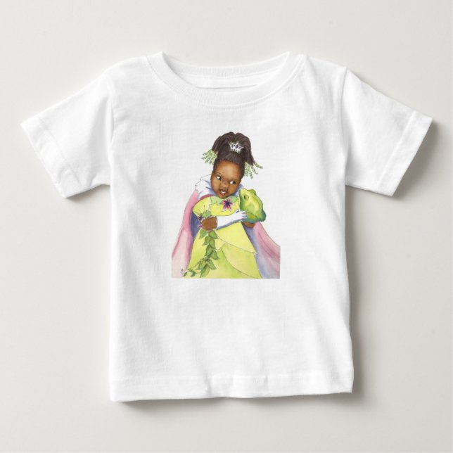 Princesa negra y camiseta de chica infantil de ran (Anverso)
