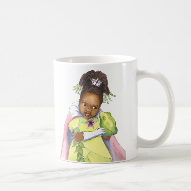 Princesa negra y la taza de los chicas de la rana (Derecha)
