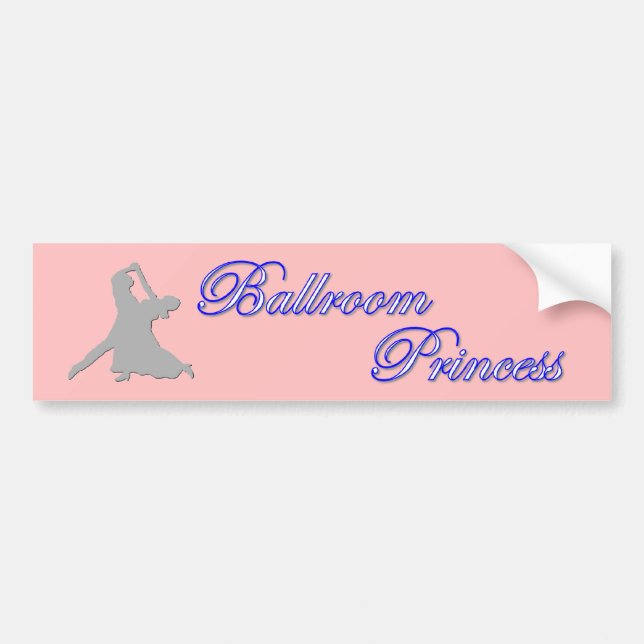 Princesa pegatina para el parachoques del salón de (Frente)