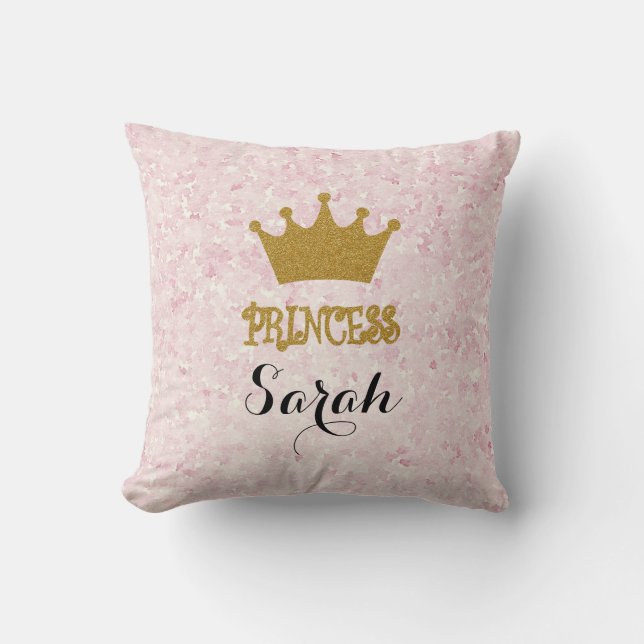 Princesa personalizada Cojín decorativo (Anverso)