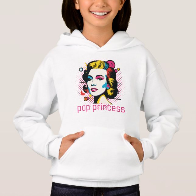 princesa pop, cara de mujer, rostro de arte abstra (Anverso)