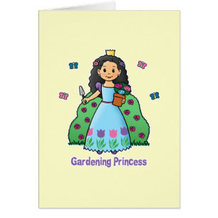 Princesa que cultiva un huerto