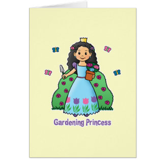 Princesa que cultiva un huerto