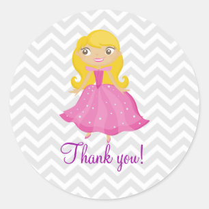 Princesa Rosa de cuento de hadas con Pegatinas de 