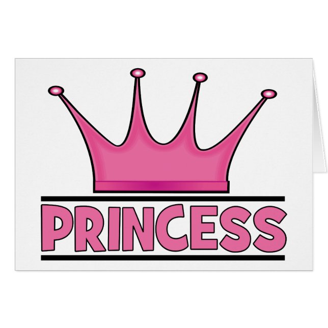Princesa rosa personalizado (Anverso (Horizontal))