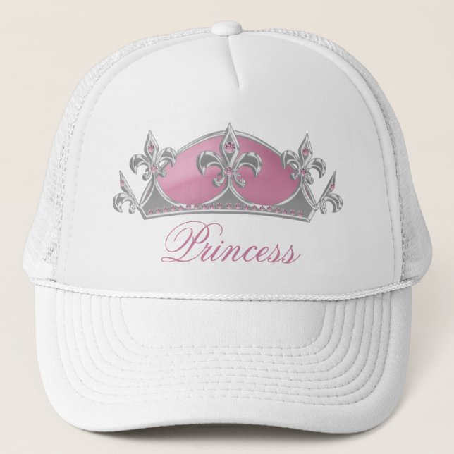 Princesa rosada Crown con el gorra de las señoras (Anverso)