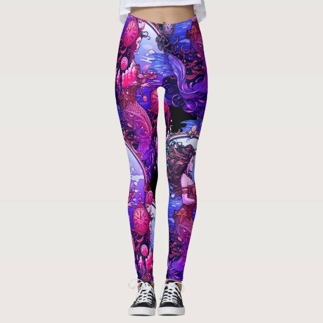 Princesa Sirena Steampunk Pantalones Ajustados Per (Anverso)