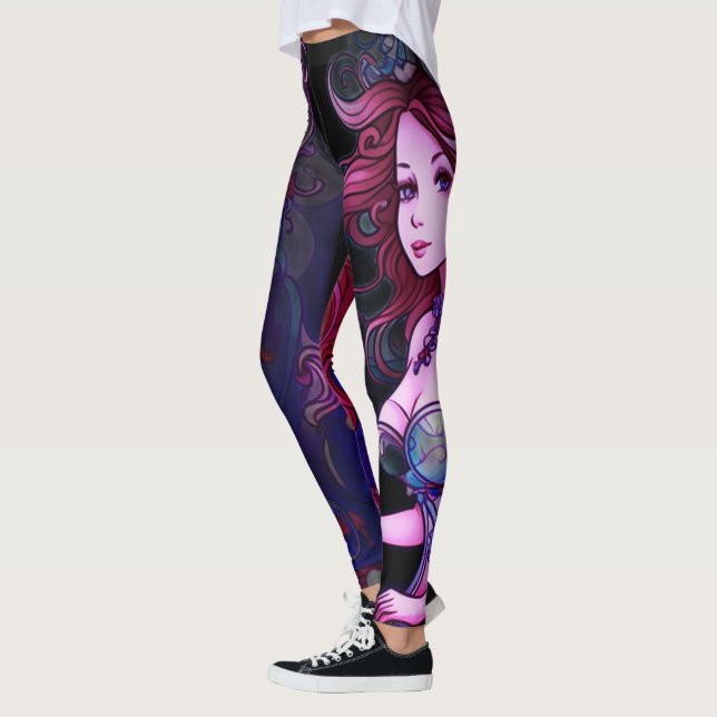 Princesa Sirena Steampunk Pantalones Ajustados Per (Izquierda)