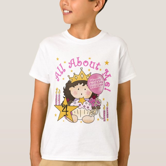 Princesa todo sobre mí camisetas de cumpleaños (Anverso)