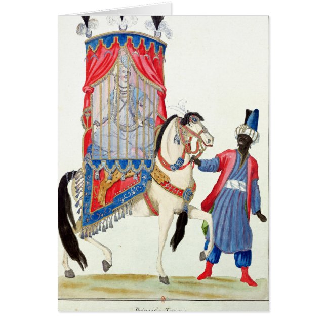 Princesa turca en su manera a la mezquita (Frente)