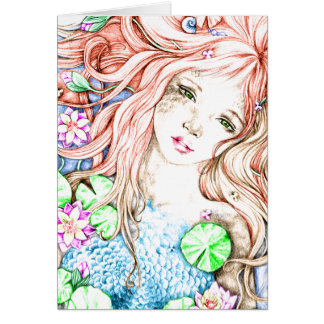 Princesa Watercolor de la sirena