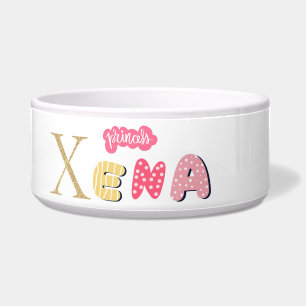 princesa Xena - bol personalizado para perros y ga
