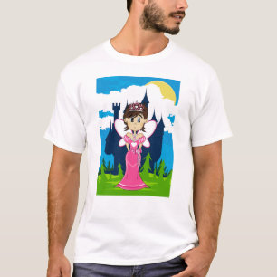Princesa y camiseta encantada del castillo