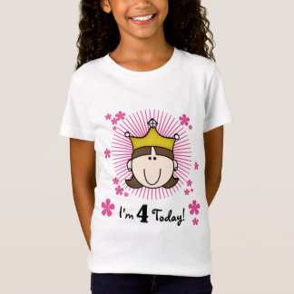 Princesas 4.ª camiseta y regalo de cumpleaños
