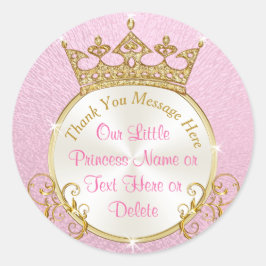 Princesas Pegatinas con personalidades rosadas y d