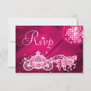 Princess Coach y caballos y bola de discoteca RSVP