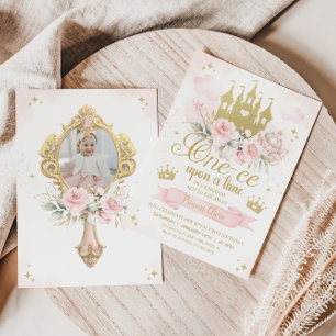 PRINCESS Invitación de cumpleaños Primera Princesa