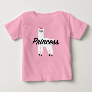 Princess Lama Design - Baby Fine Jersey Camiseta
