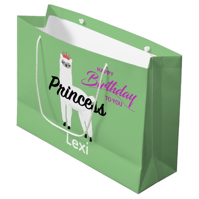 Princess Lama Design - Bolsa de regalo - Grande (Angulo Anverso)