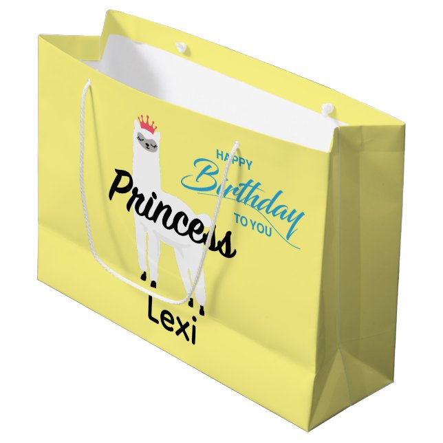 Princess Lama Design - Bolsa de regalo - Grande (Angulo Anverso)