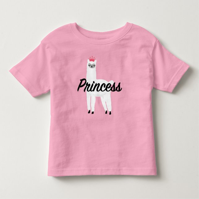 Princess Lama Design - Camiseta Baby Fine Jersey (Anverso)