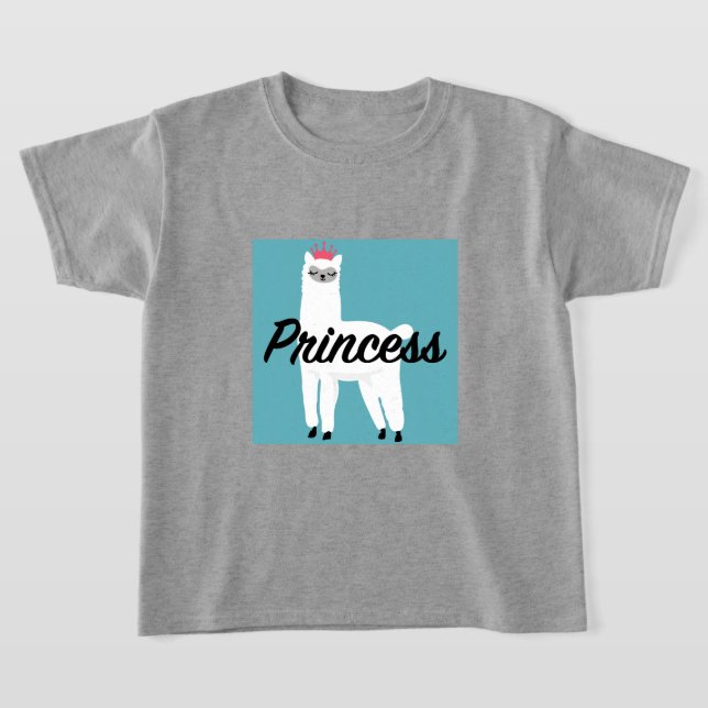 Princess Lama Design - Camiseta básica para Chicas (Distribución)