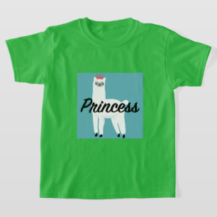 Princess Lama Design - Camiseta básica para Chicas