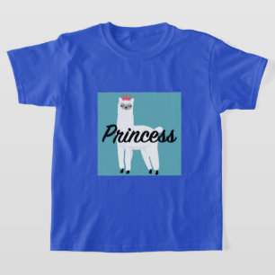 Princess Lama Design - Camiseta básica para Chicas