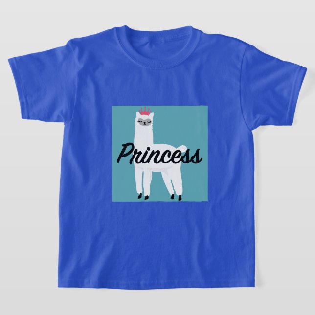 Princess Lama Design - Camiseta básica para Chicas (Distribución)