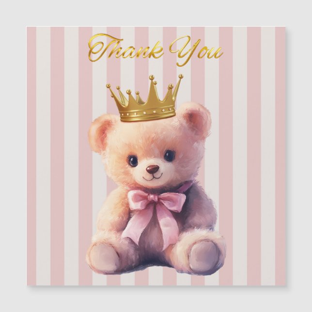 Princess Teddy Bear Thank you (Anverso)