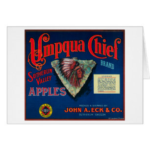 Principal Apple cajón LabelSutherlin de Umpqua, O