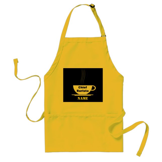 Principal delantal de encargo de Barista (Frente)