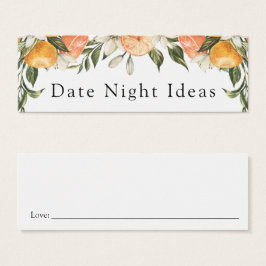 Principal Squeeze Clementines Date Night Idea Card