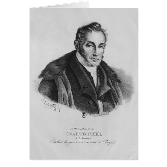 Príncipe Adam George Czartoryski, 1831 (Frente)