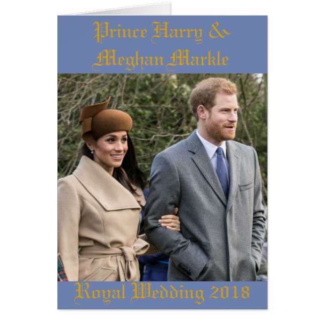 Príncipe Harry y Meghan Markle Boda Real 2018 (Frente)