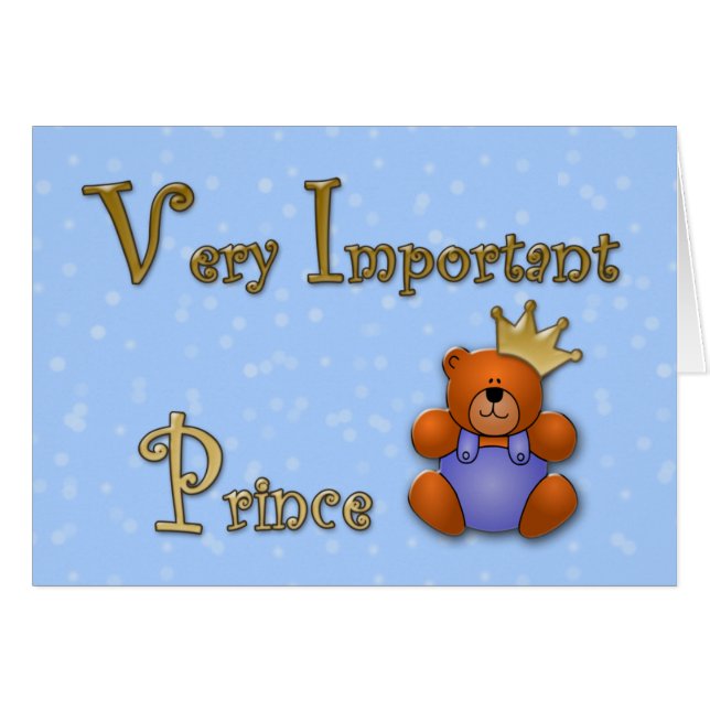 Príncipe muy importante - papelería (Anverso (Horizontal))
