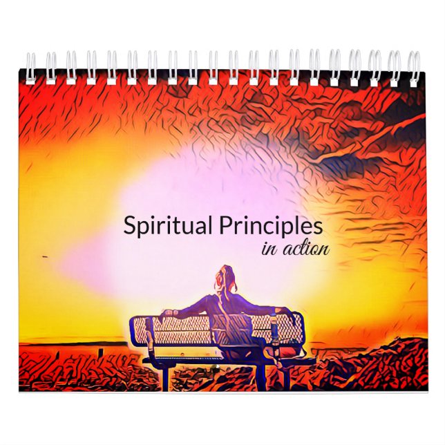 Principios espirituales en el calendario de acción (Tapa)