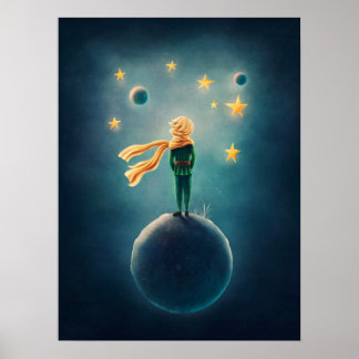 Principito. Ilustracion de arte de guardería