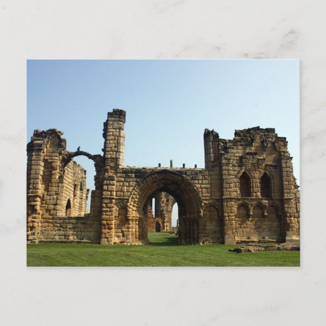 Priorato de Tynemouth, tarjeta postal de Inglaterr (Anverso)