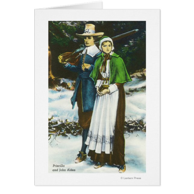 Priscilla y John Alden Scene (Frente)