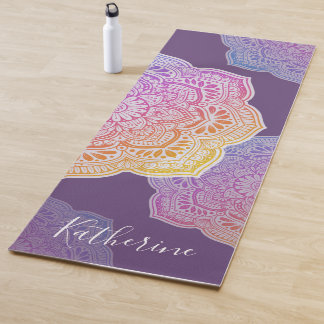 Prism Flower Mandala Personalized Yoga Mat