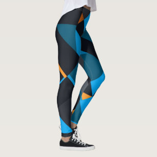 Prism Shard • Leggings de Patrón Geométrico Abstra