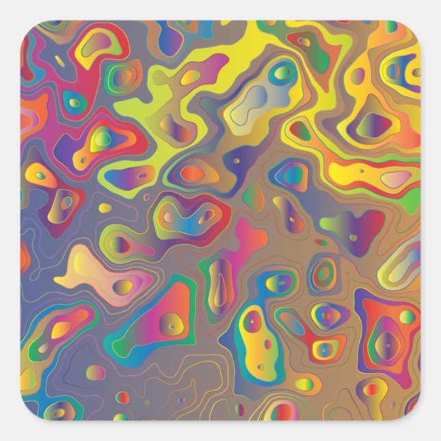 Prisma arcoiris agua cae pegatinas (Anverso)