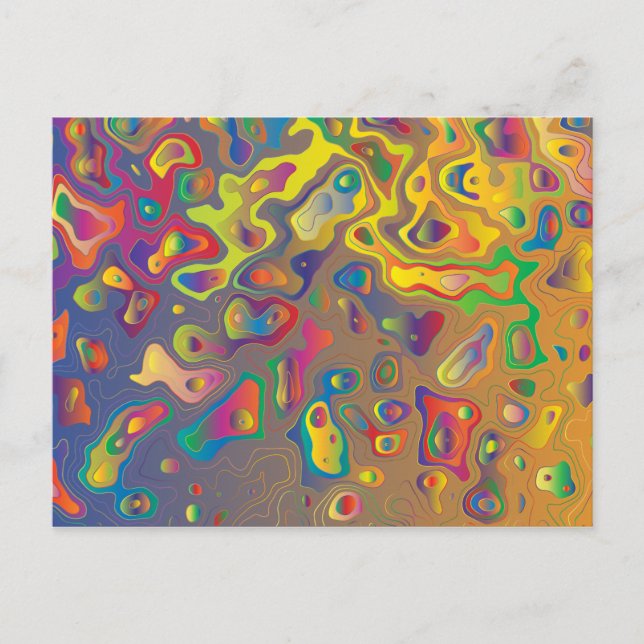 Prisma arcoiris agua lanza postal (Anverso)