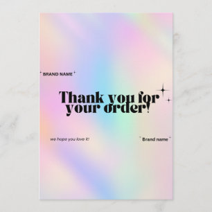 Prismatic Gracias tarjeta Pequeñas empresas